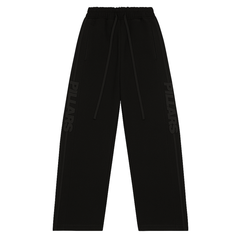 RUBBER STRIPE PANT | BLACK/BLACK