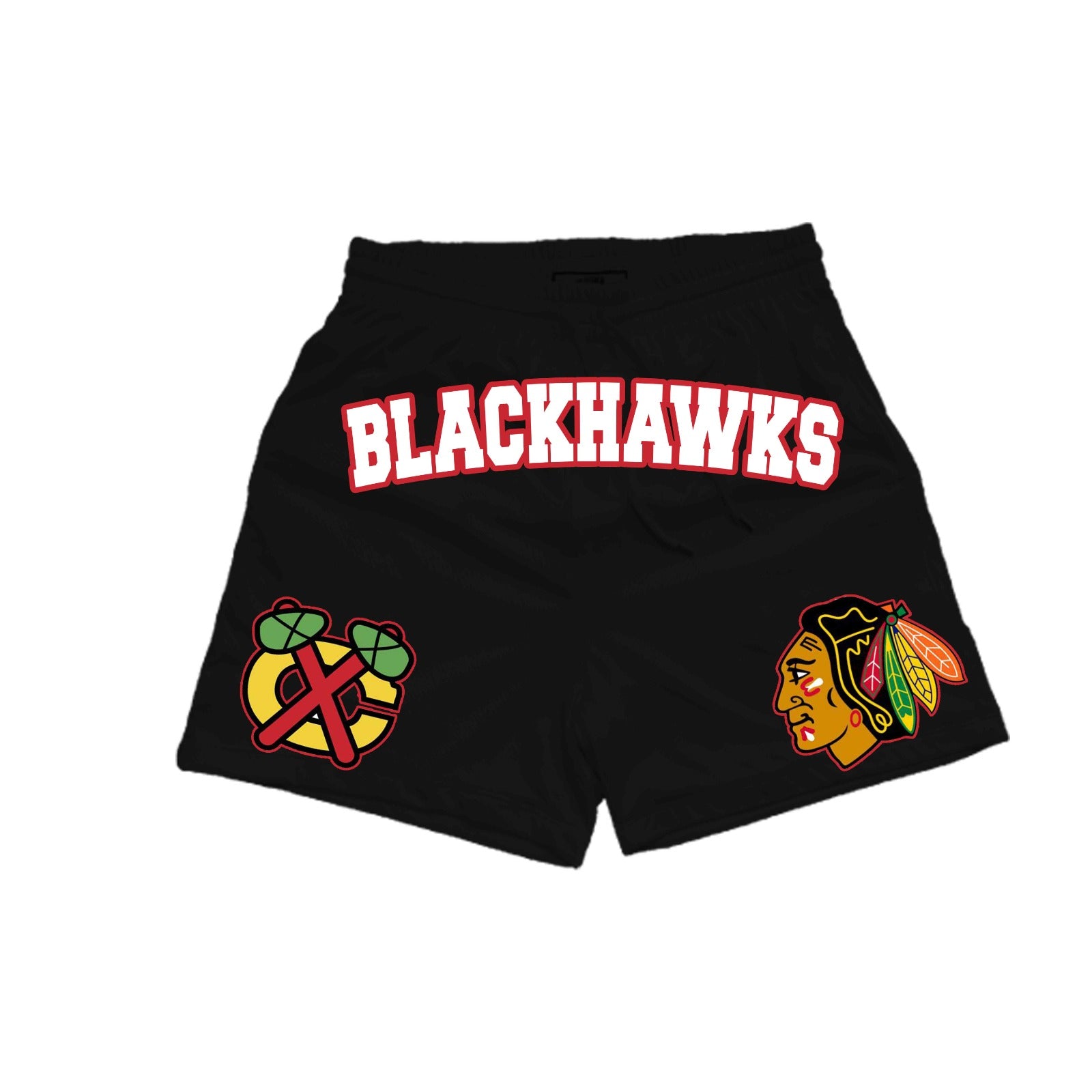CHICAGO BLACKHAWKS MULTI LOGO MESH SHORT