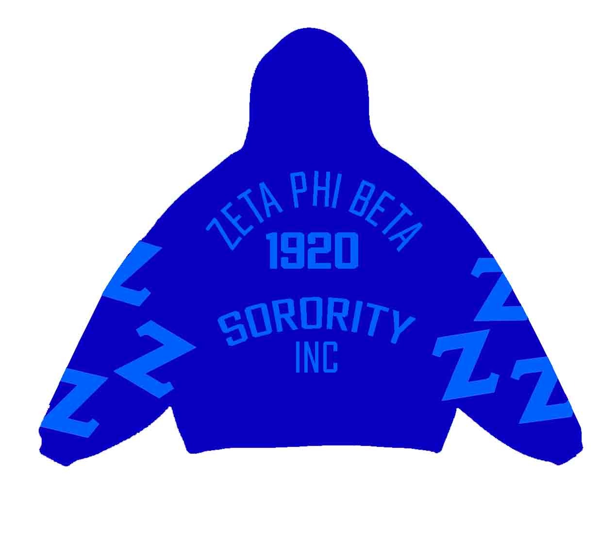 OVERSIZED SIGMA SCATTERED HOOD BLUE | BLUE
