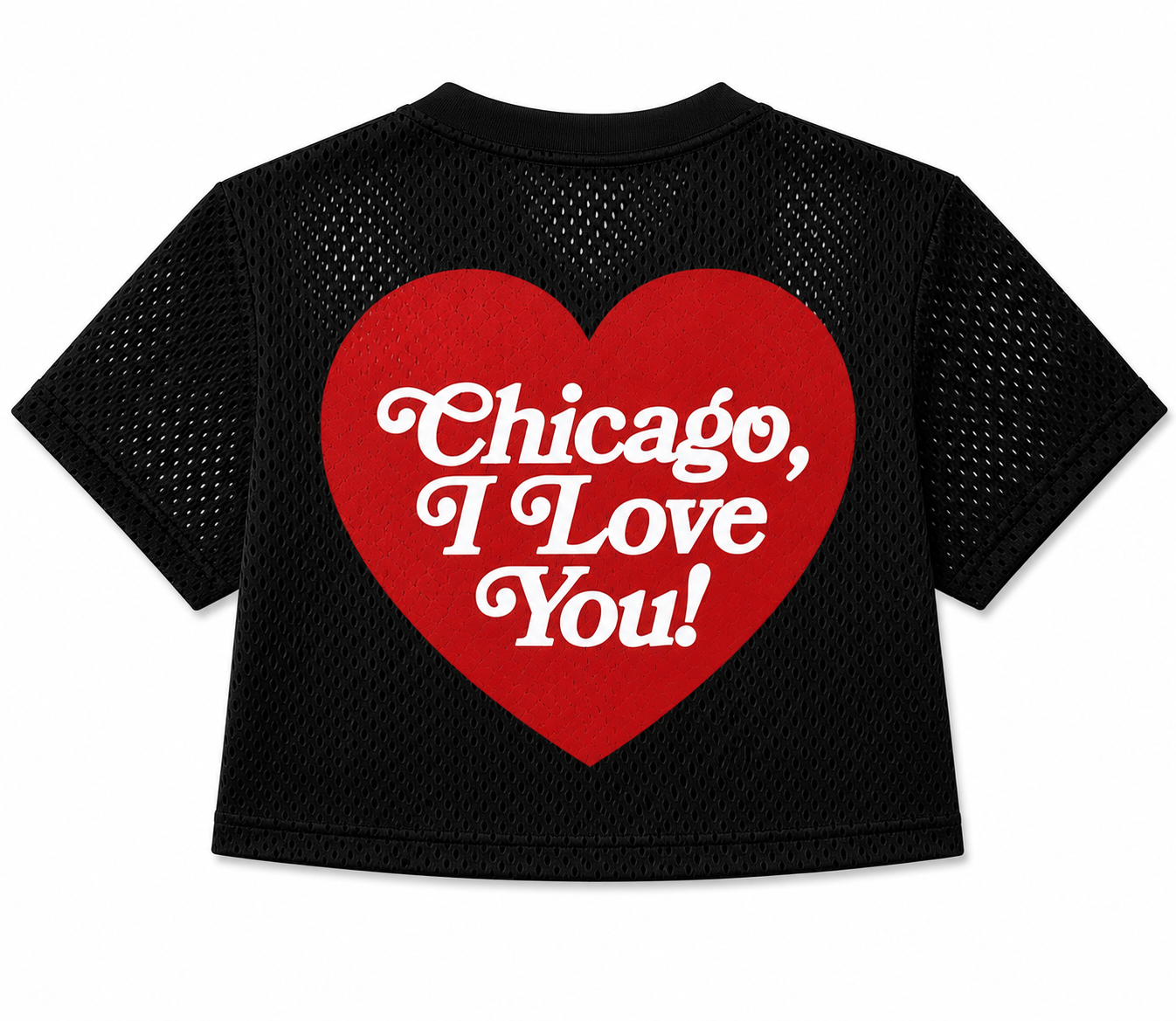 Chicago Heart  Women's Crop Practice Jersey – BLACK