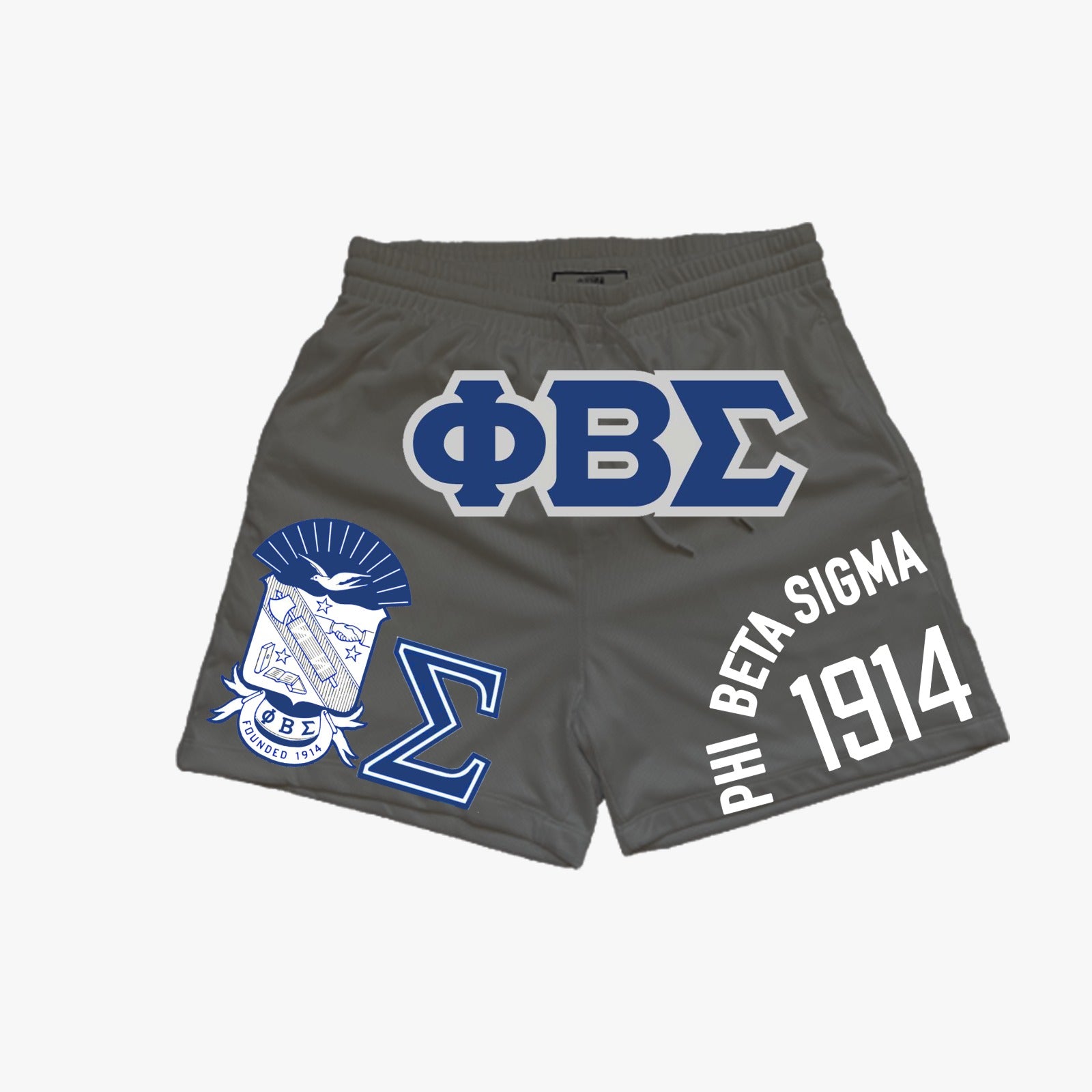 PHI BETA SIGMA MULTI LOGO MESH SHORT
