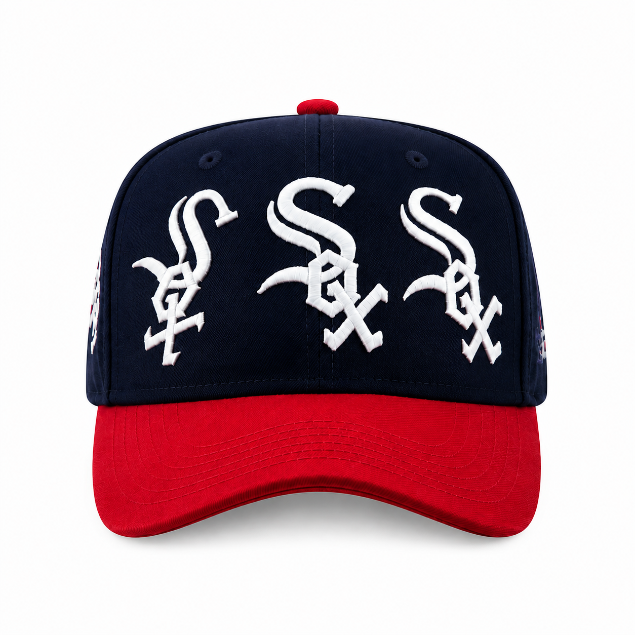 MULTI LOGO SOXS SNAPBACK | NAVY/RED