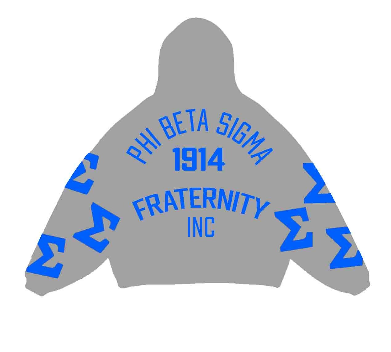 OVERSIZED SIGMA SCATTERED HOOD GREY | BLUE