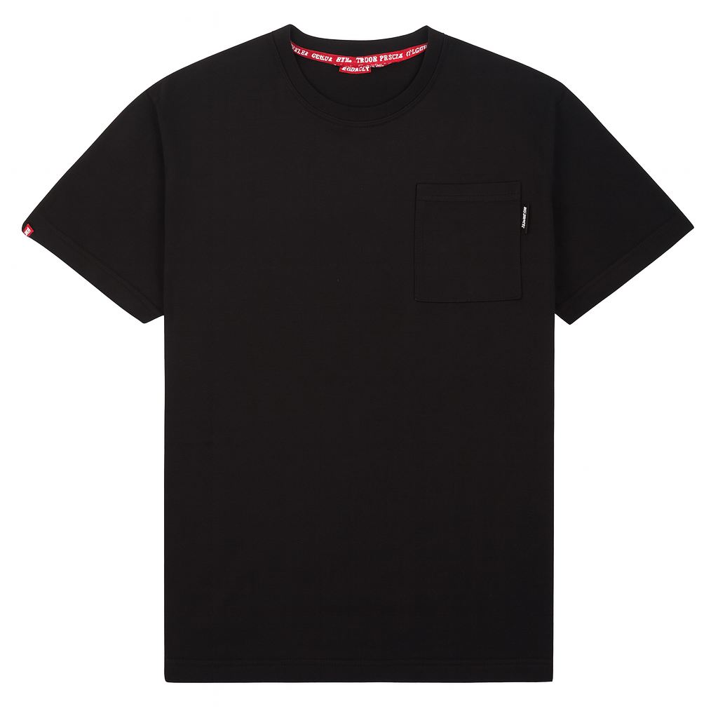 HEAVYWEIGHT OVERSIZED POCKET TEE | BLACK