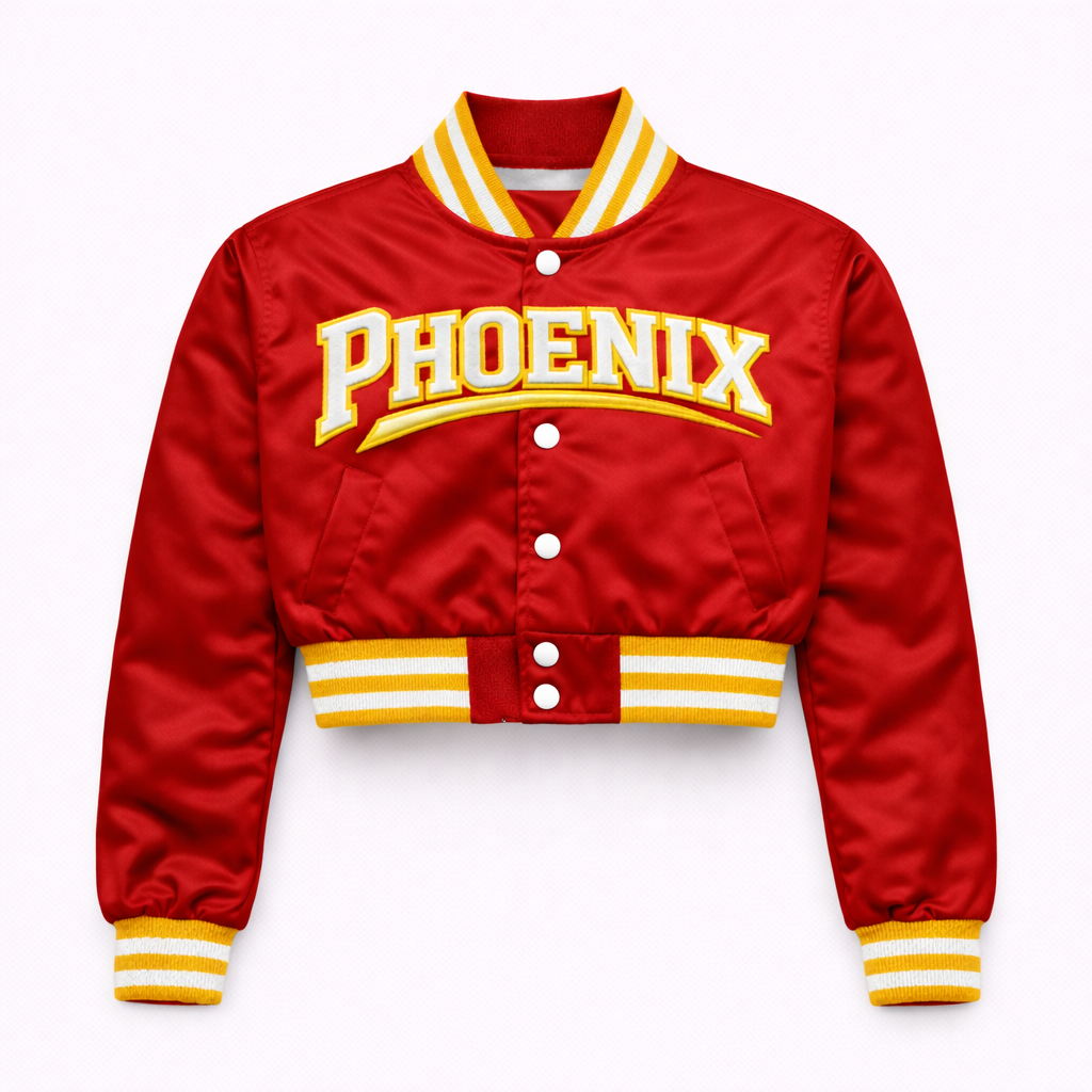 North Lawndale — Cropped Women's Varsity Jacket (Single / Pre-Order)