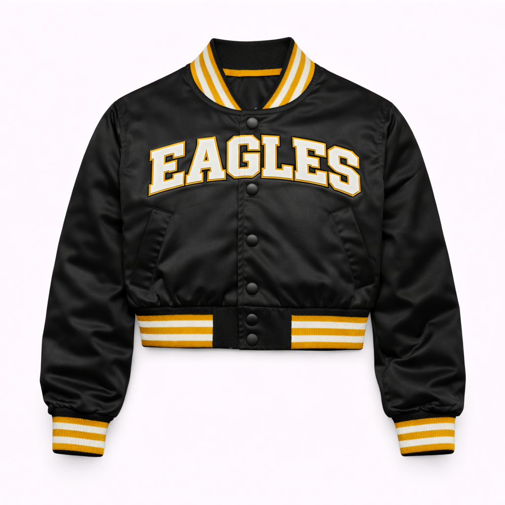 Michele Clark — Cropped Women's Varsity Jacket (Single / Pre-Order)