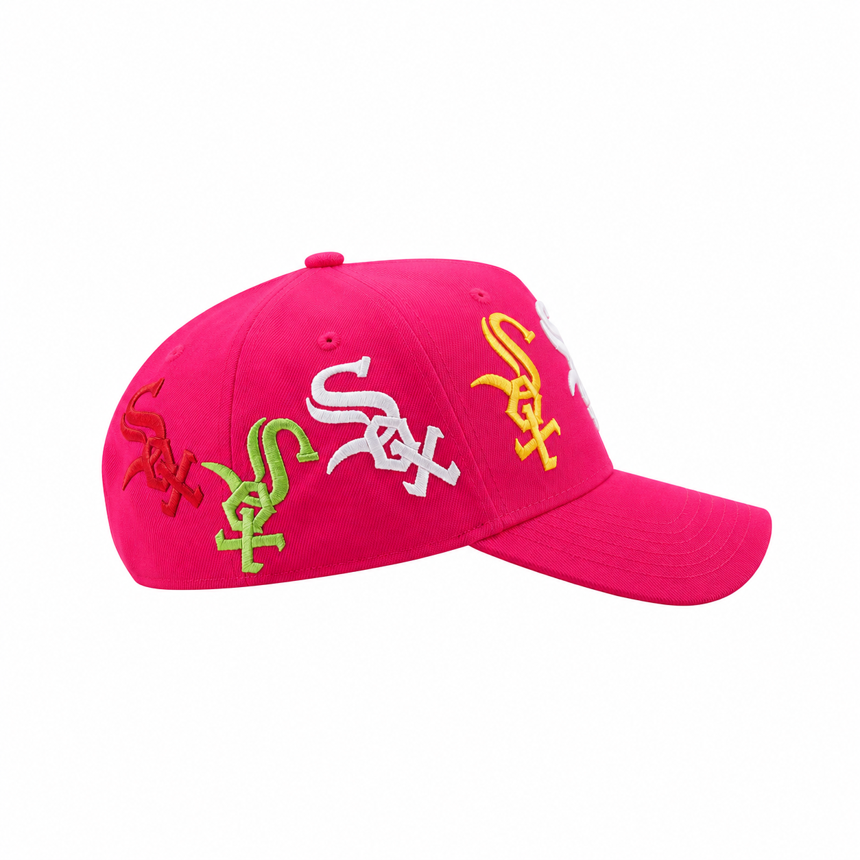 (PRE ORDER) MULTI LOGO SOXS SNAPBACK | PINK / MULTI COLOR (PRE ORDER)