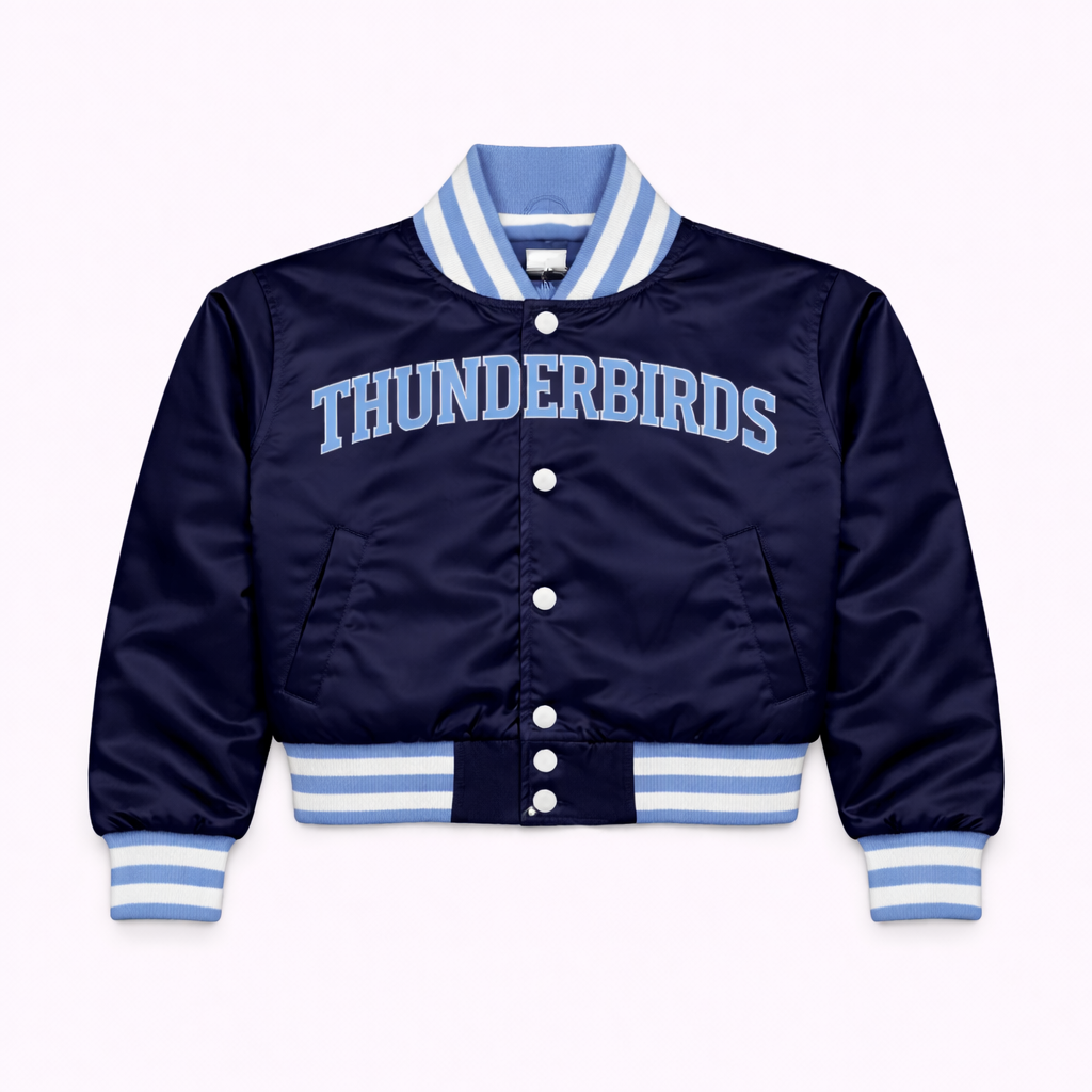 Hyde Park Thunderbird — Cropped Women's Varsity Jacket (Single / Pre-Order)