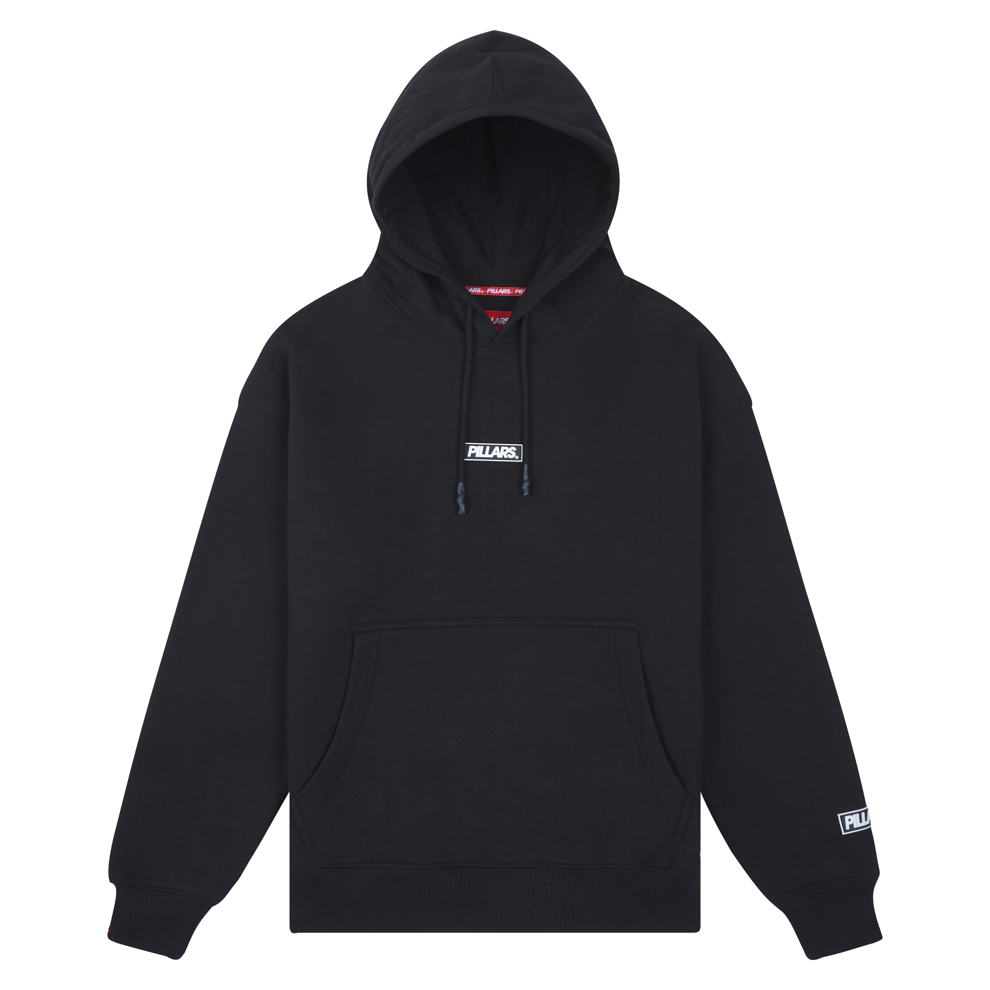 OVERSIZED RUBBER PATCH HOODIE | BLACK