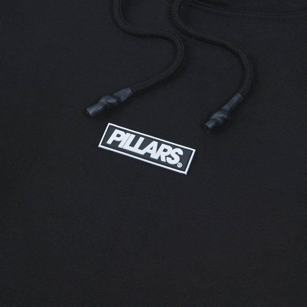 OVERSIZED RUBBER PATCH HOODIE | BLACK