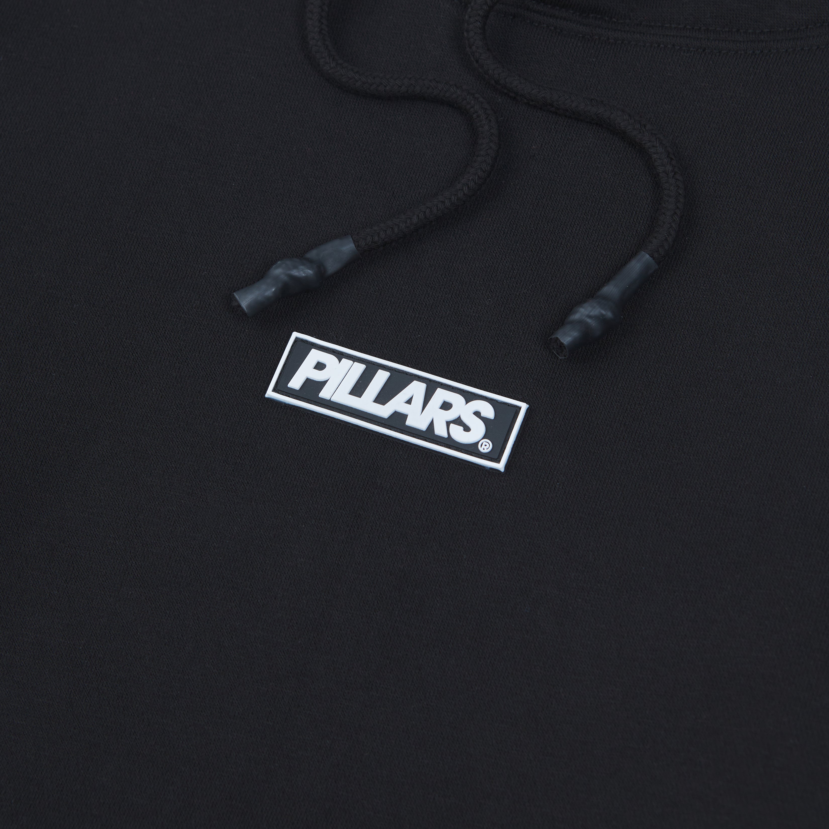 OVERSIZED RUBBER PATCH HOODIE | BLACK