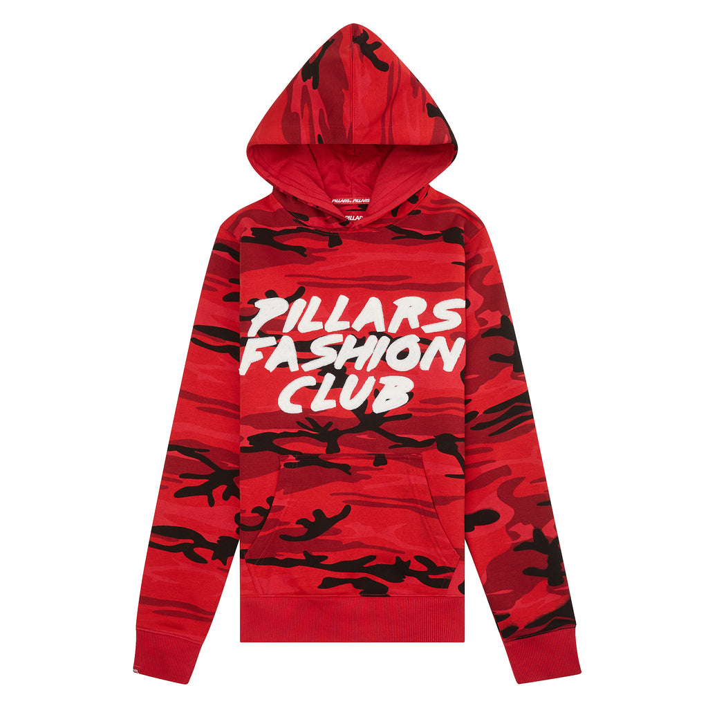 PFC HOODIE CAMO RED/WHITE