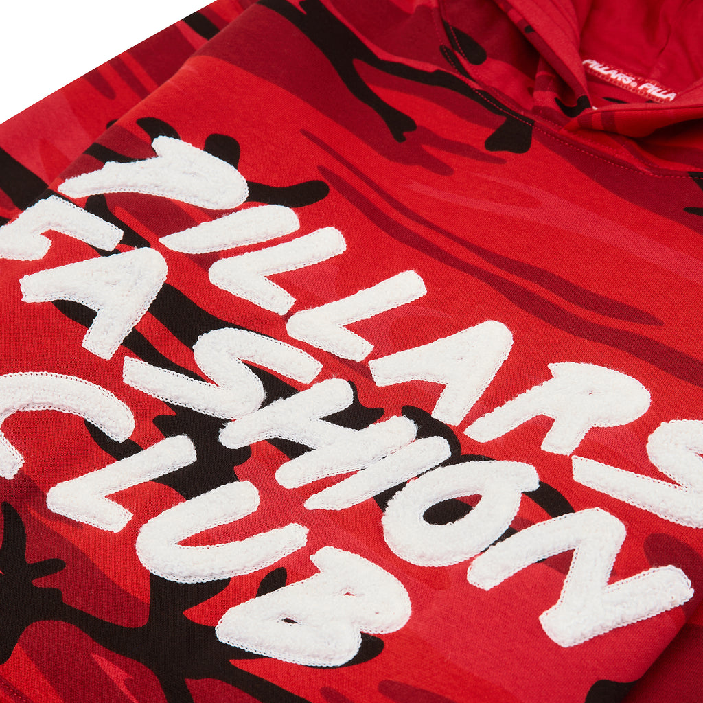 PFC HOODIE CAMO RED/WHITE