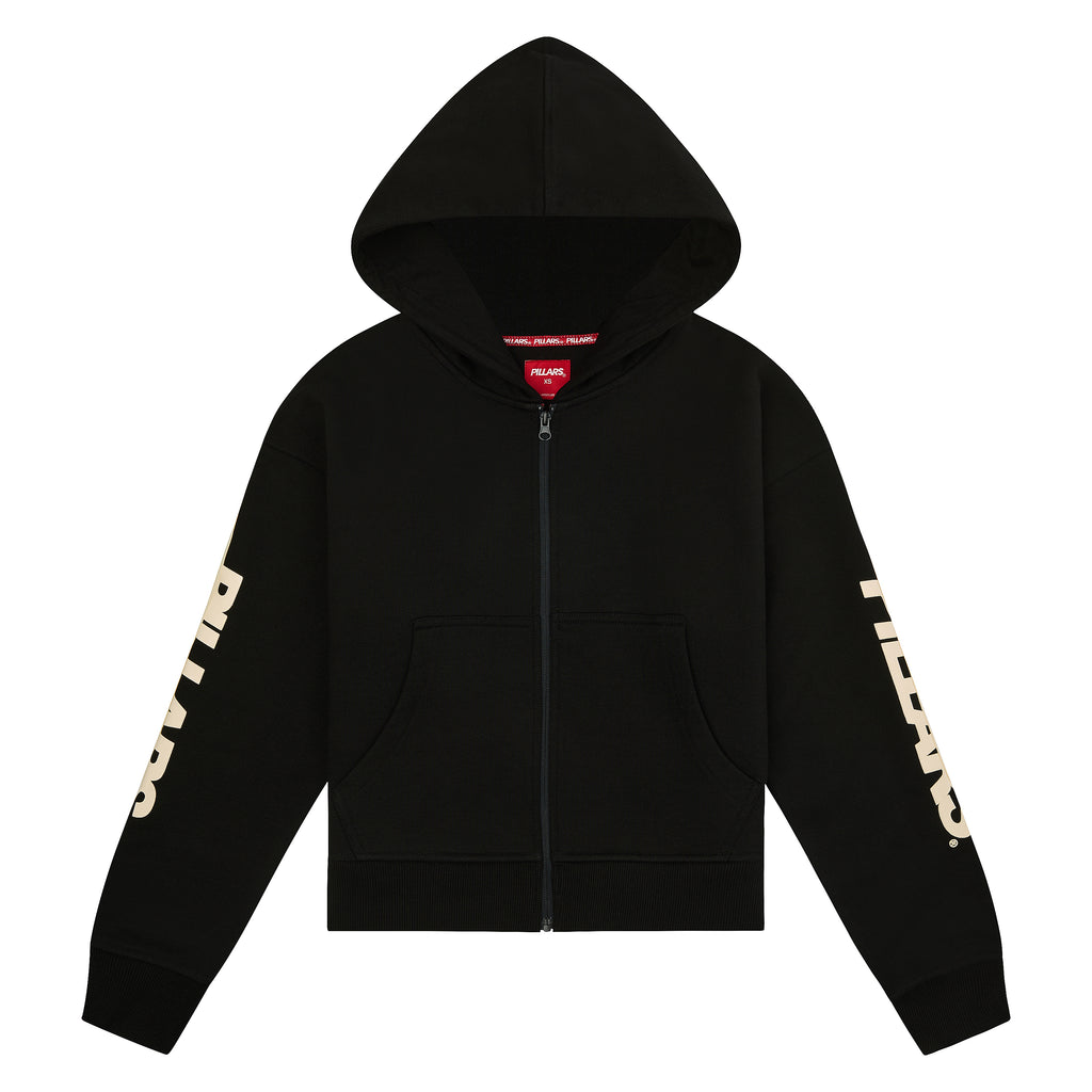 CROPPED STRIPE HOODIE