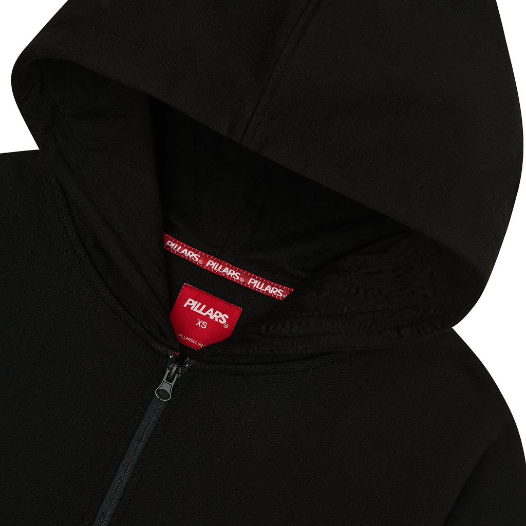 CROPPED STRIPE HOODIE