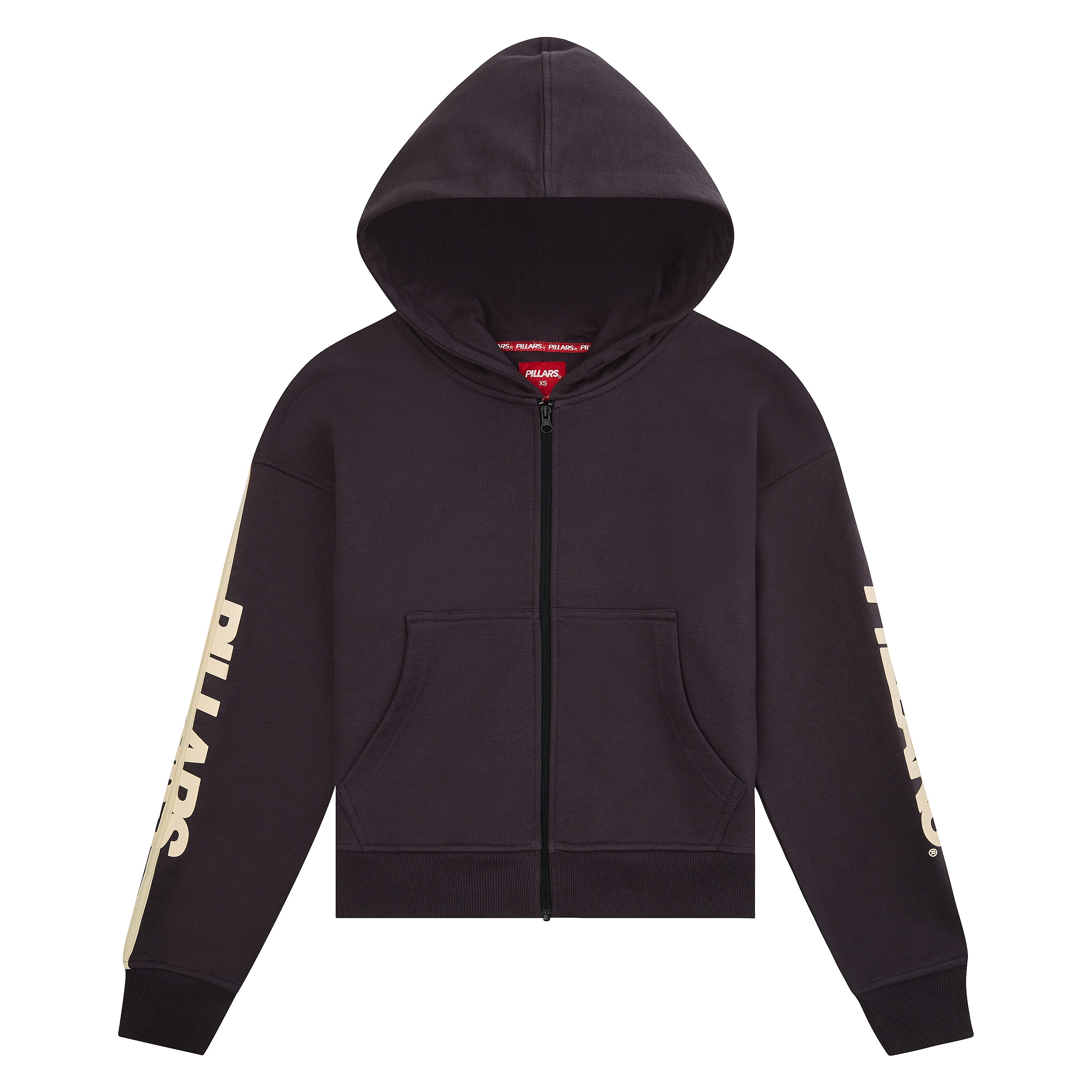 CROPPED STRIPE HOODIE