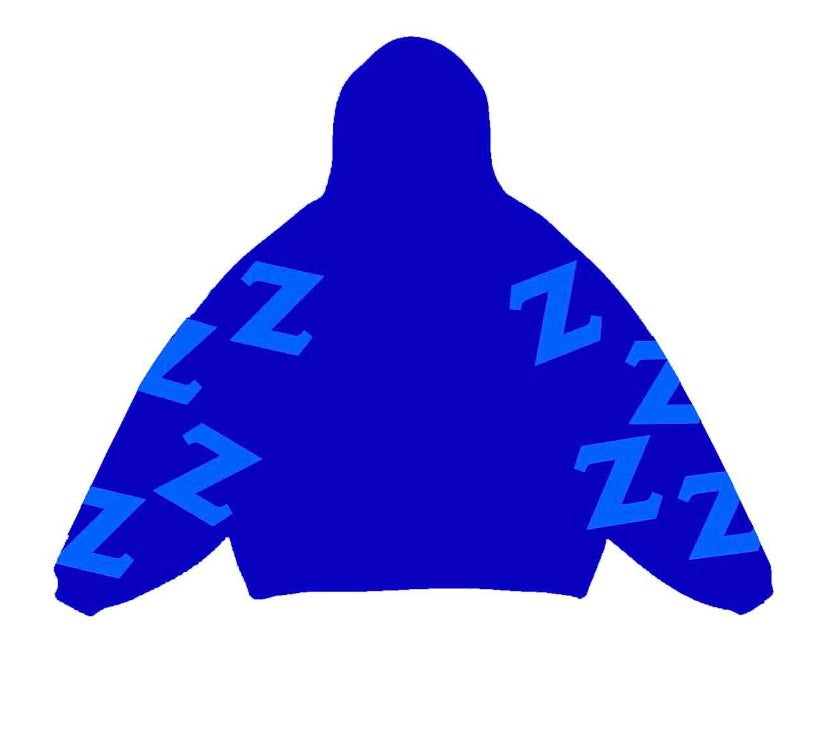 OVERSIZED SIGMA SCATTERED HOOD BLUE | BLUE