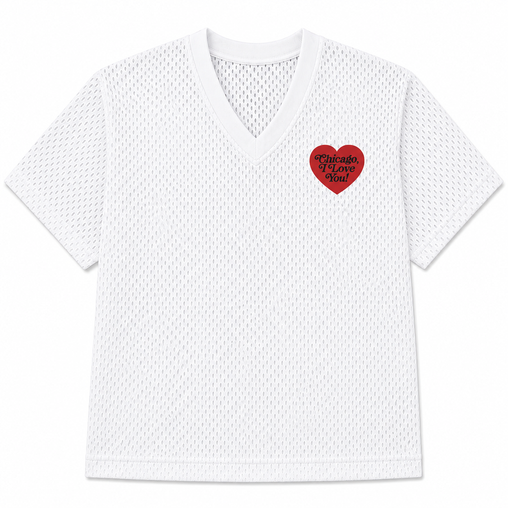 Chicago Heart Practice Jersey - WHITE