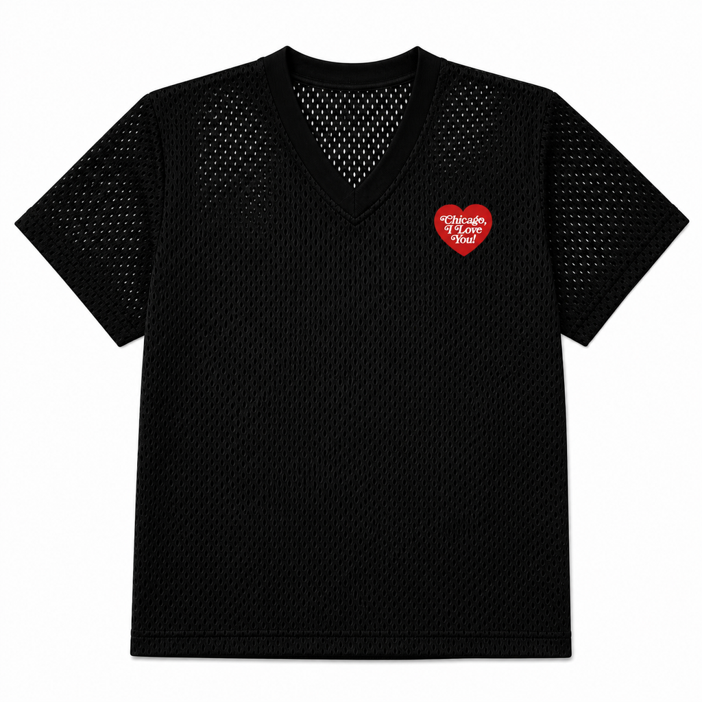 Chicago Heart Practice Jersey - BLACK