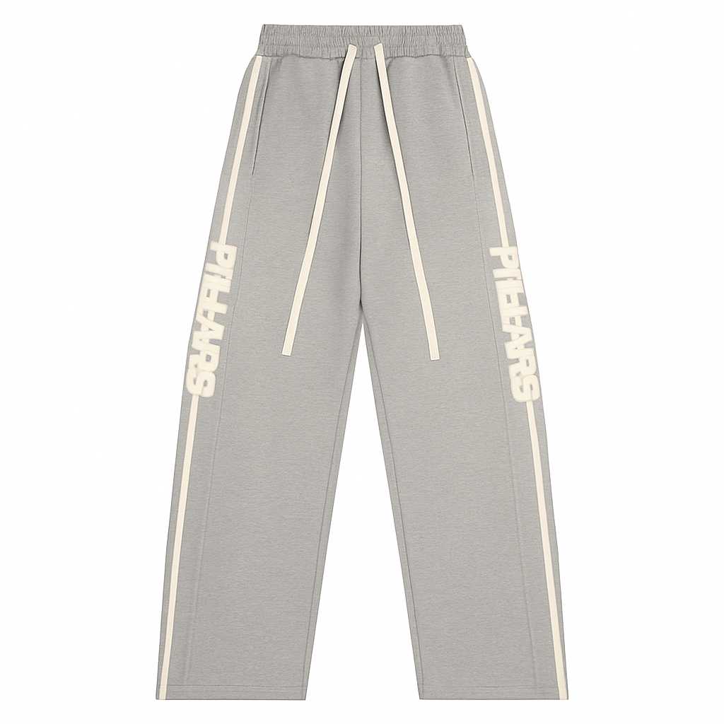 RUBBER STRIPE PANT | GREY