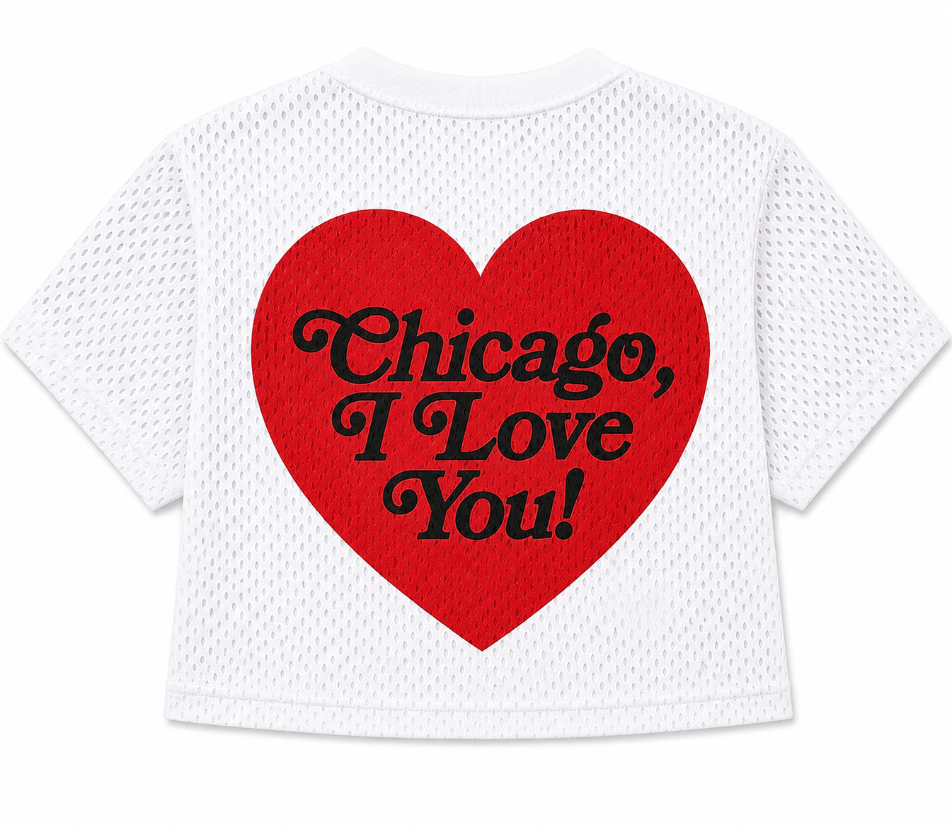 Chicago Heart  Women's Crop Practice Jersey – WHITE