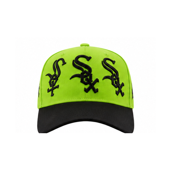 MULTI LOGO SOXS SNAPBACK | BLACK/LIME