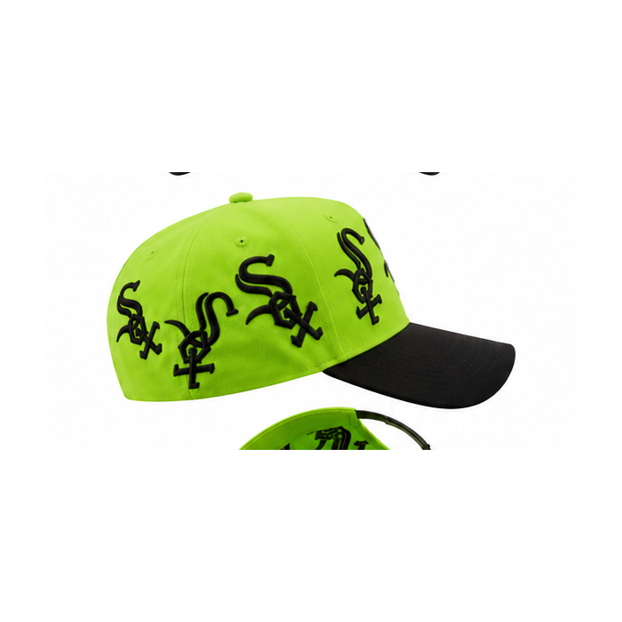 MULTI LOGO SOXS SNAPBACK | BLACK/LIME